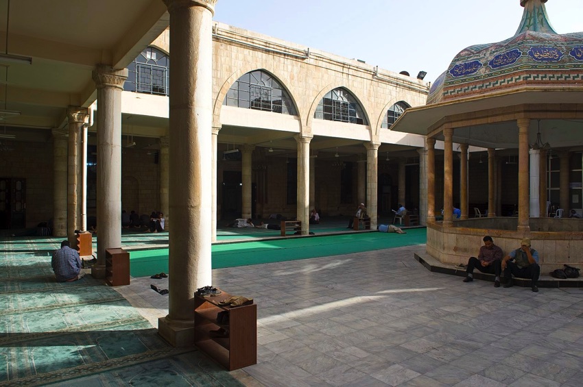 Courtyard of the Al Husseini Mosque in Amman