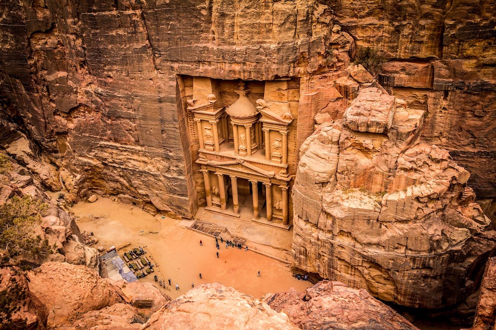 Jordan Top Attractions - The Treasury in Petra, Jordan