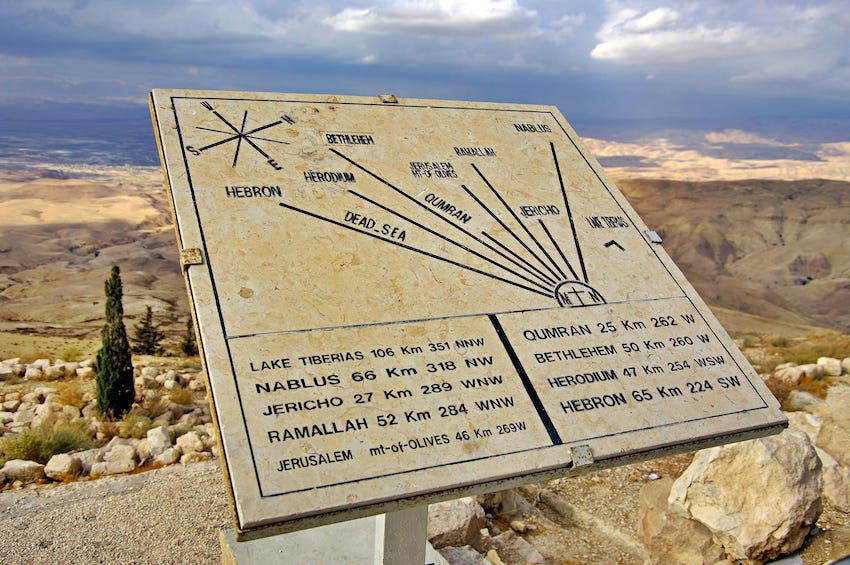 View from Mount Nebo to the valley