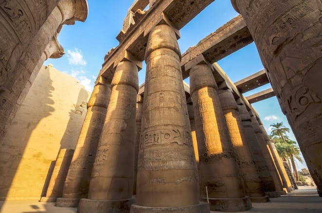 Egypt Tours from Canada - Columns at Karnak Temple