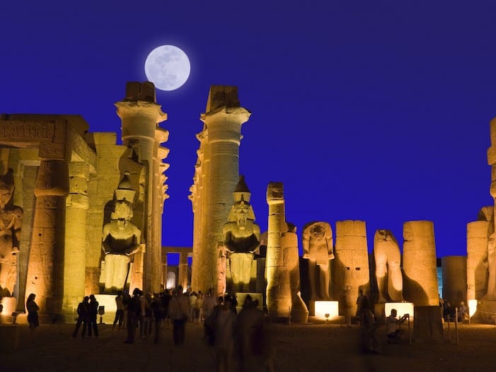 Egypt holiday packages from Australia - Luxor Temple at night