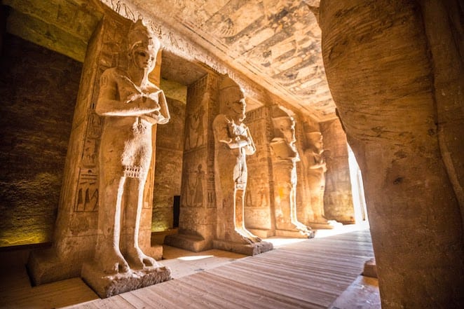 Luxury Egypt tours from Australia - Inside Temple at Abu Simbel