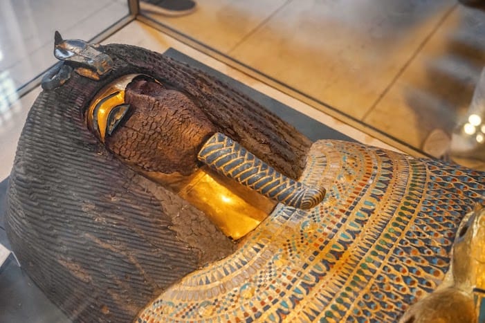 Travel to Egypt from Australia - Sarcophagus in The Museum of Egyptian Antiquities